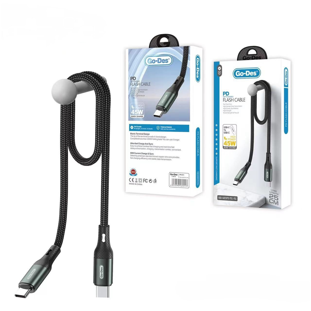 Go-Des GD-UC573 Type-C to Type-C Flash Cable