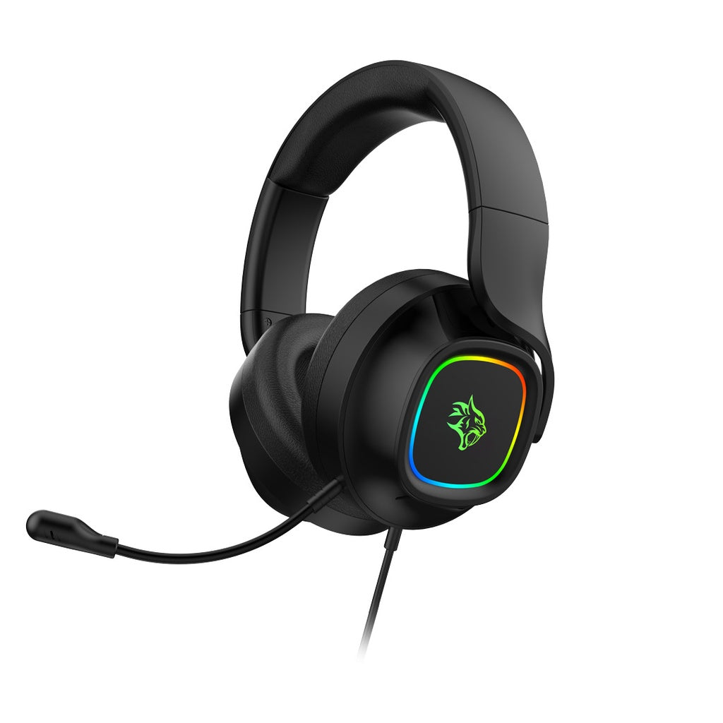 Porodo Gaming RGB Headphone with Detachable Microphone