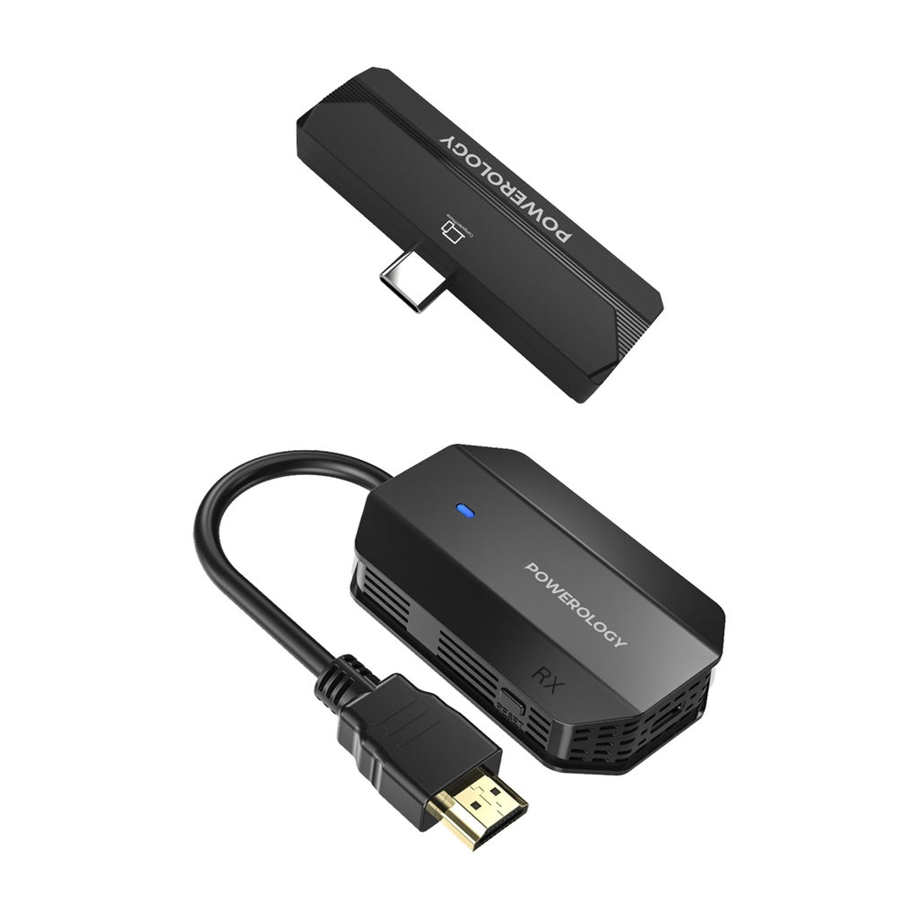 Powerology Wireless HDMI Type-C Adapter Audio & Video