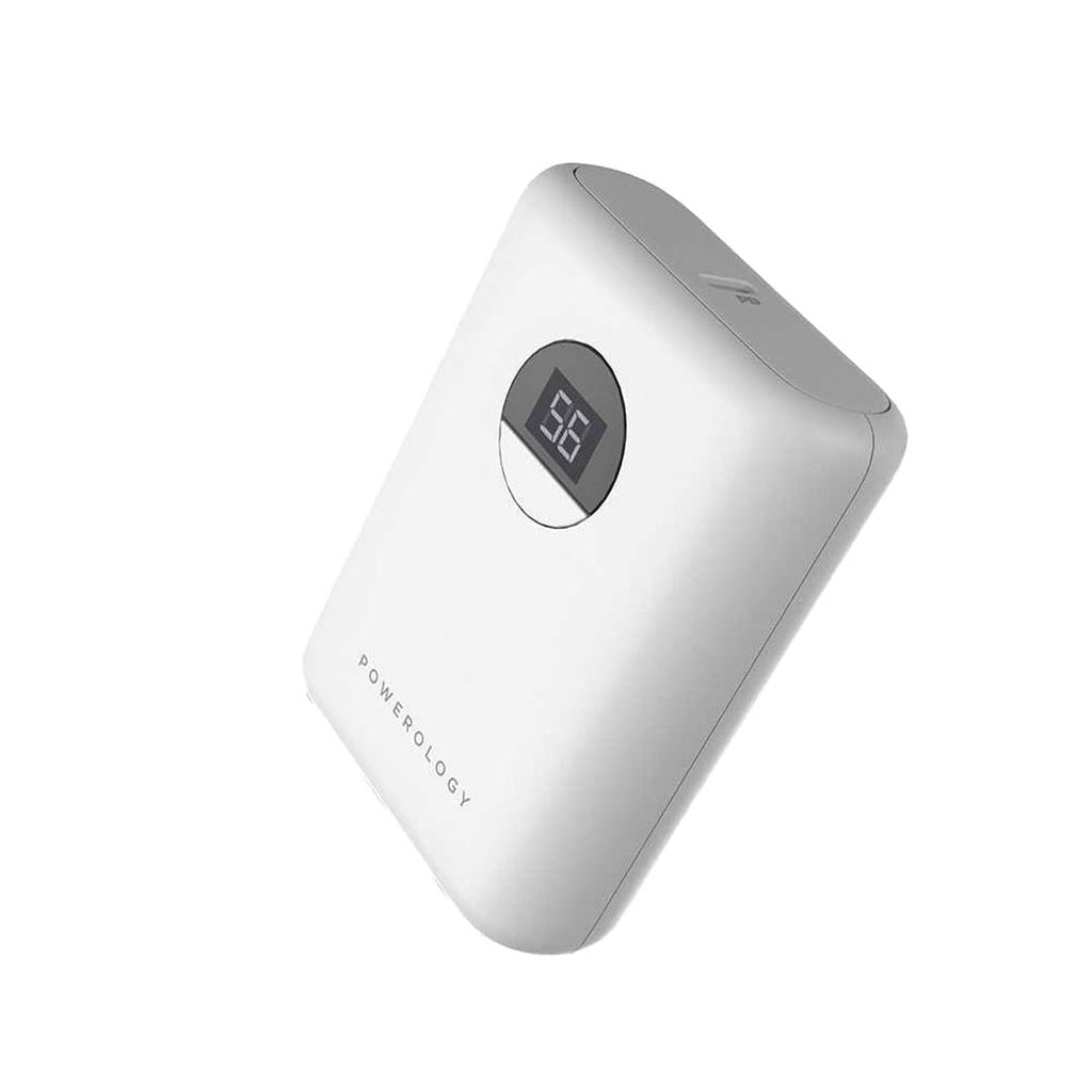 Powerology Ultra-Compact 10000 mAh Fast Charging Power Bank - Black