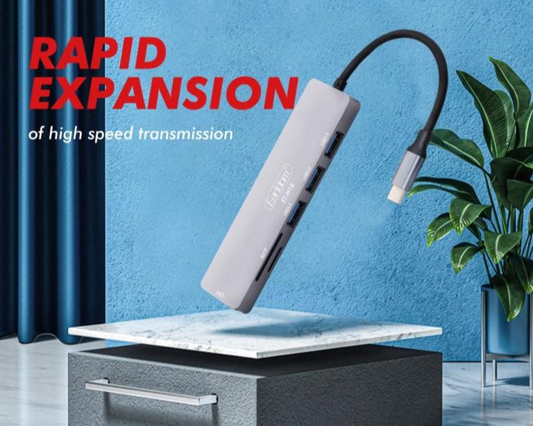 Earldom W18 USB-C Multi-Function Adapter 6-in-1