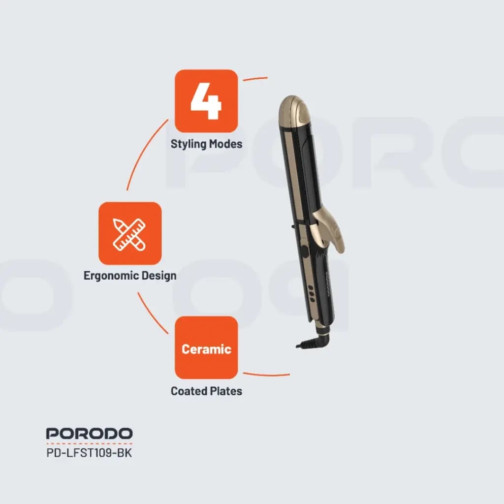 Porodo Lifestyle 4 Style Hair Iron