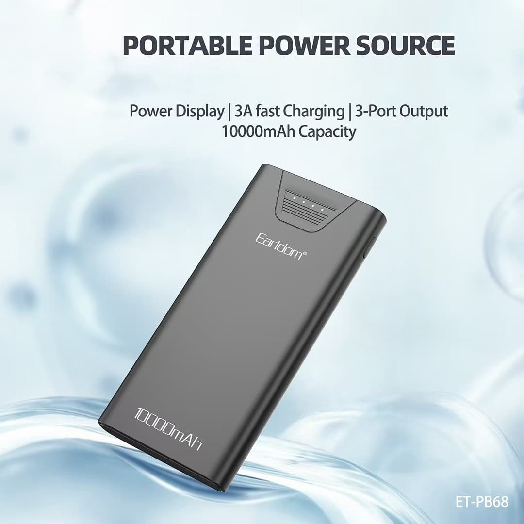 Ealrdom 3A Fast Charging 10000mAh Powerbank Pb68