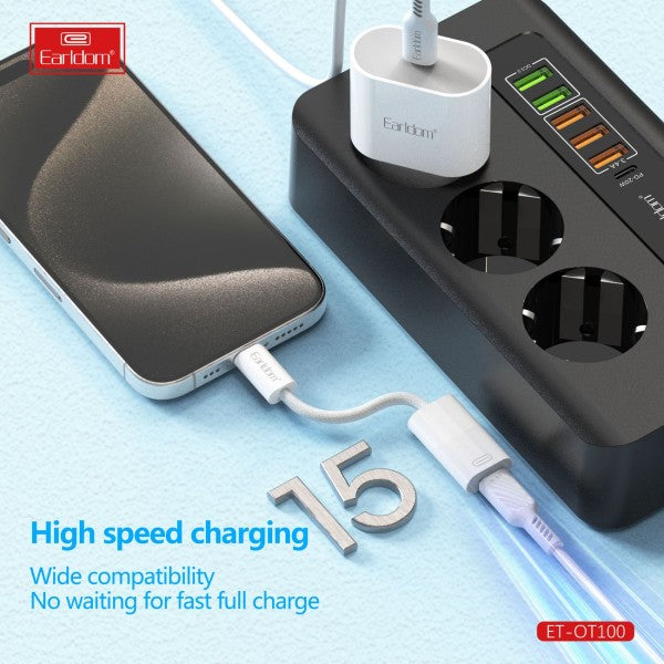 Earldom Adapter from Type-C to Lighting iPhone for charging ET-OT100