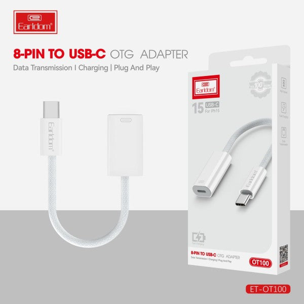 Earldom Adapter from Type-C to Lighting iPhone for charging ET-OT100