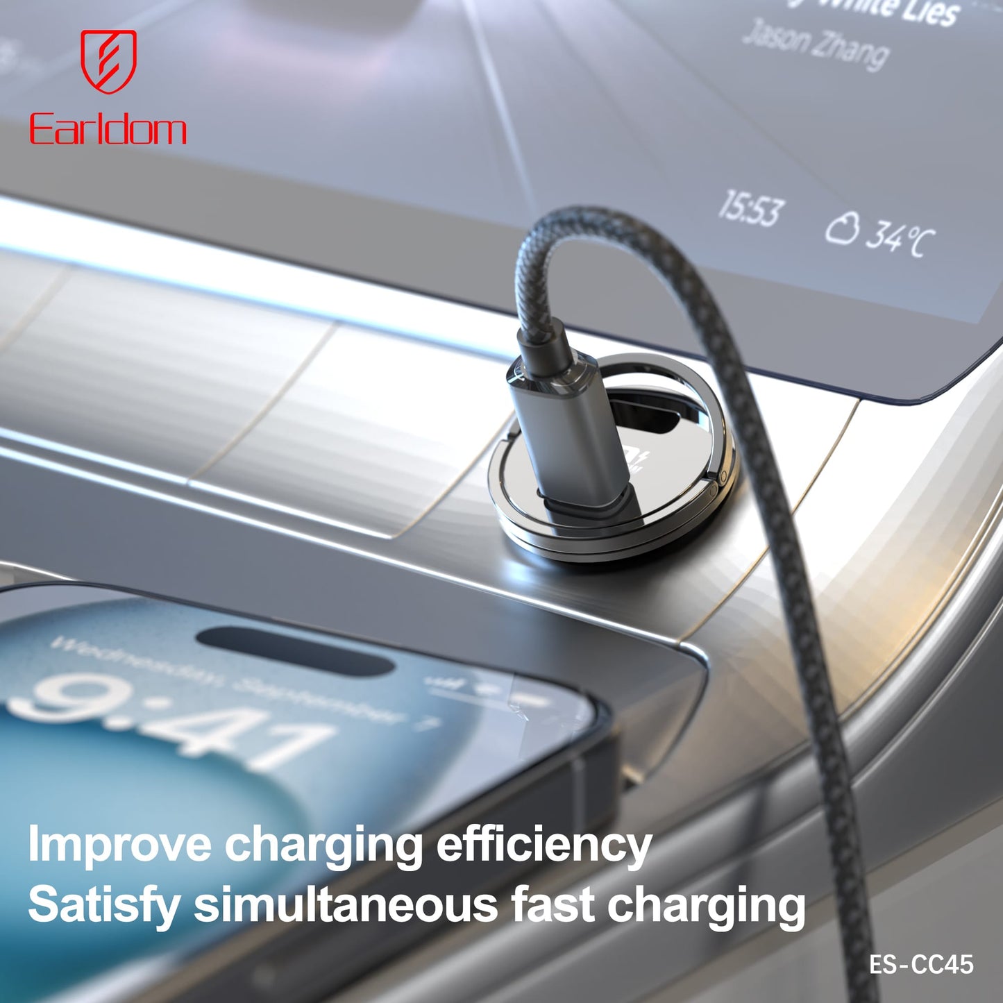 Earldom 36W Dual USB C Car Charger CC45