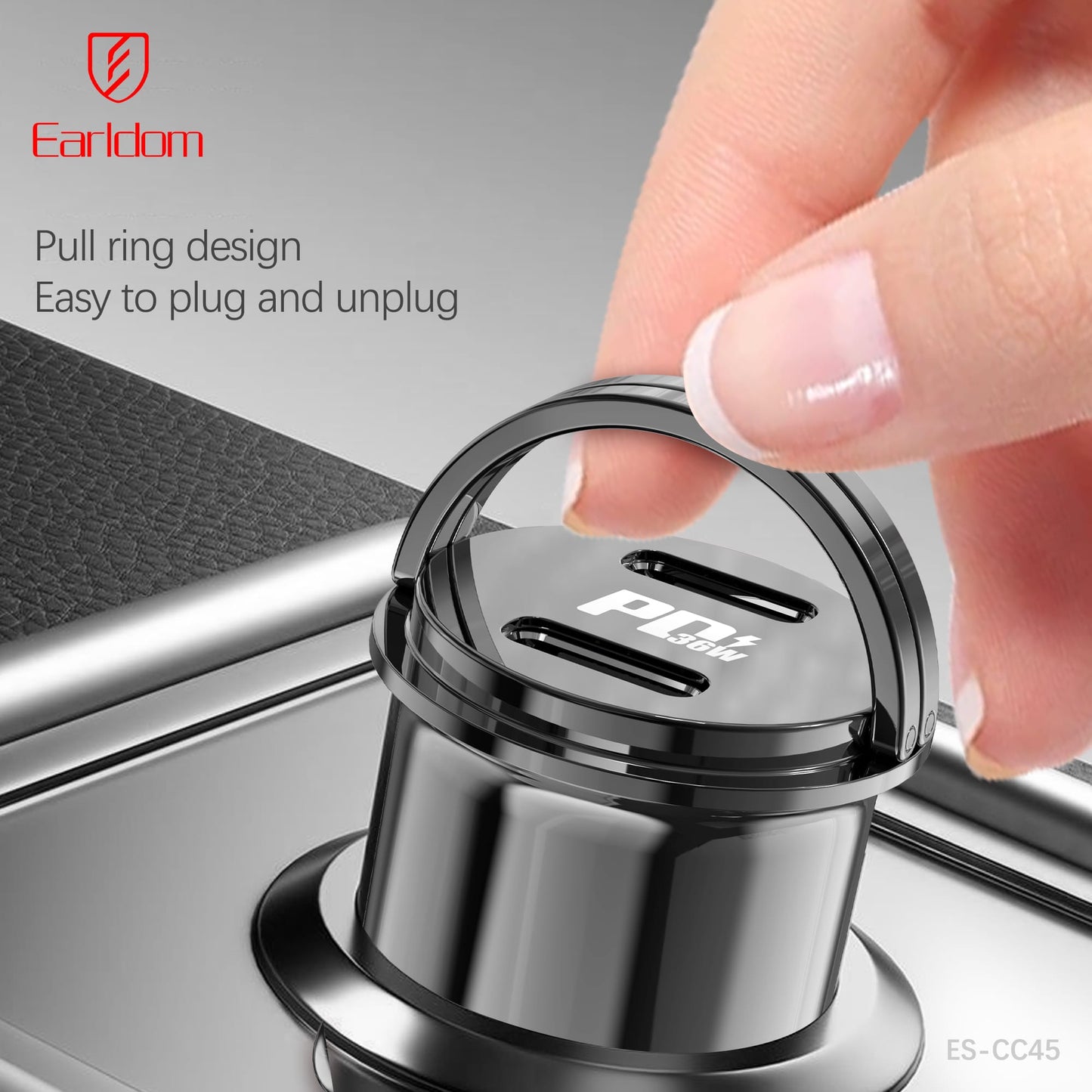 Earldom 36W Dual USB C Car Charger CC45
