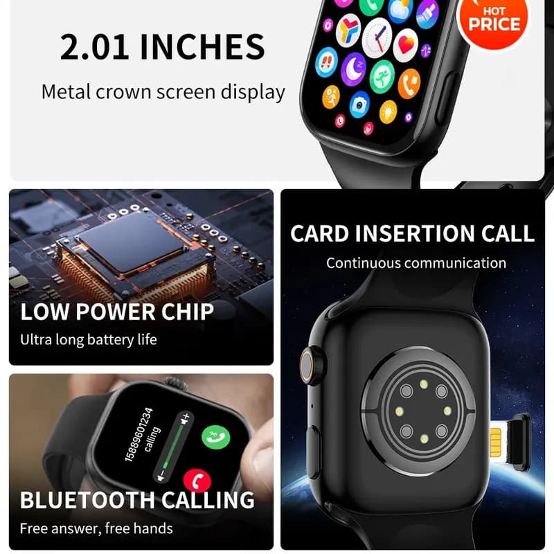 BW11 4G Smartwatch with Sim Slot & Camera