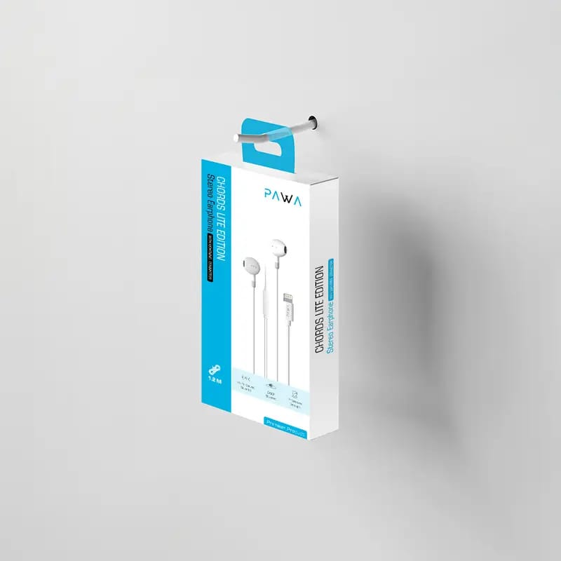 Pawa Chords Lite Edition Stereo Earphone With Lightning Connector