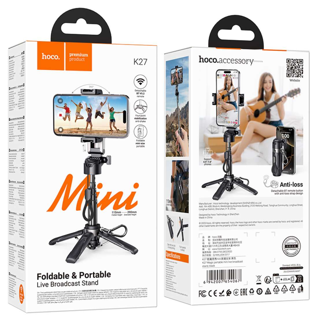 Hoco Magic portable mini live broadcast stand K27