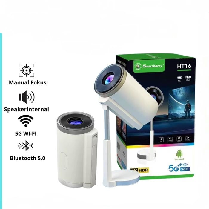 Smartbarry 4K Android Multimedia Projector HT16