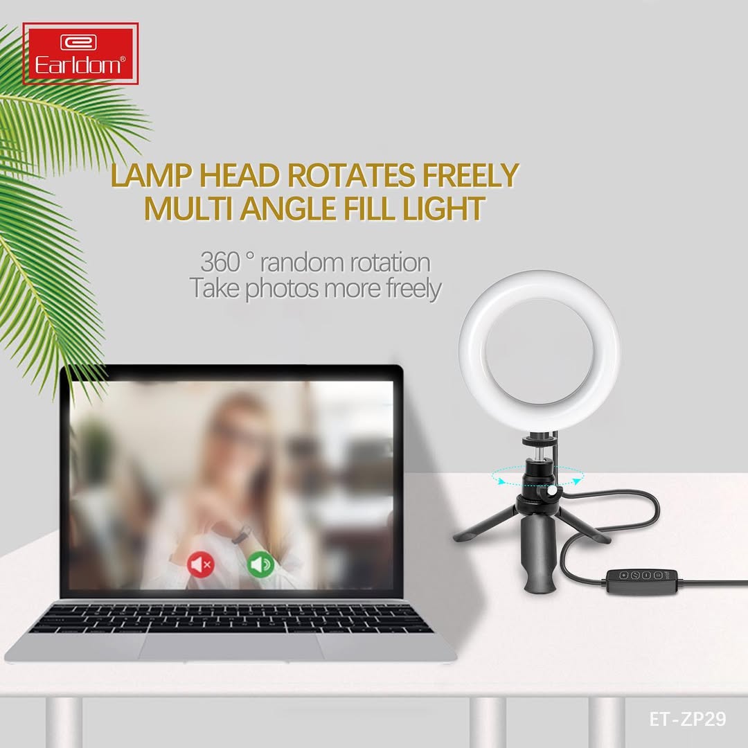 Earldom 2-IN-1 Clip on 5-Inch Multifunctional Ring Light ZP29