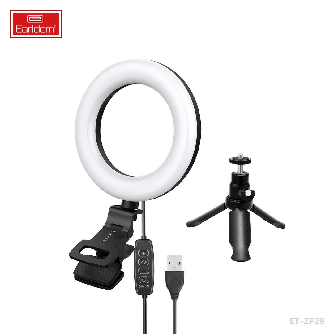 Earldom 2-IN-1 Clip on 5-Inch Multifunctional Ring Light ZP29