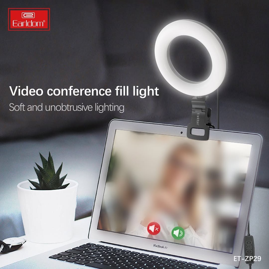Earldom 2-IN-1 Clip on 5-Inch Multifunctional Ring Light ZP29