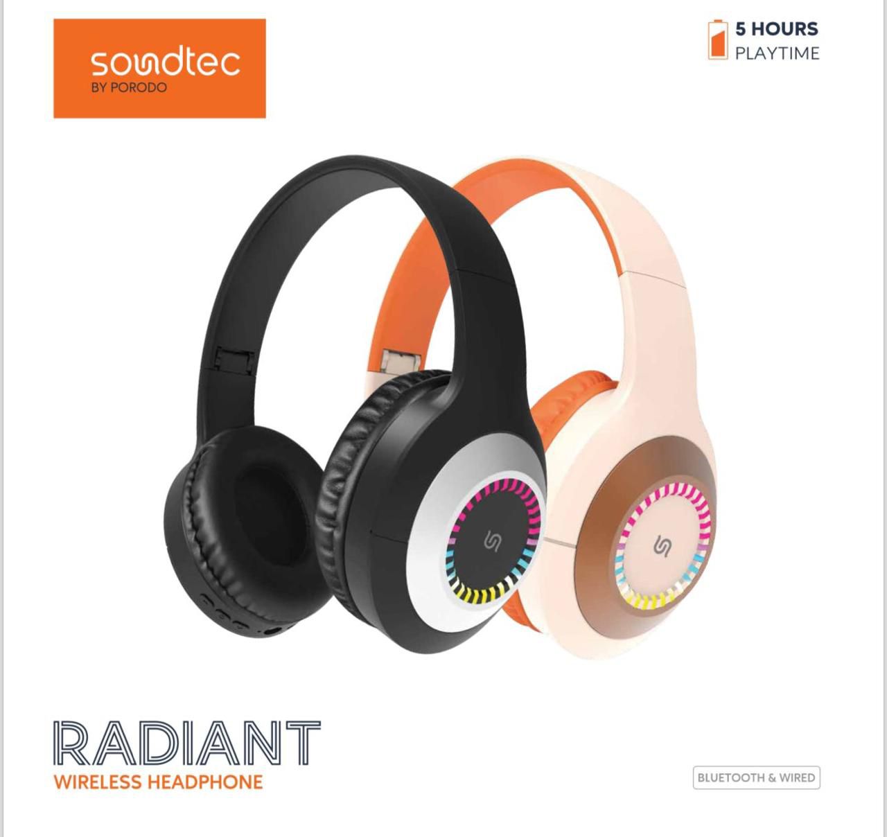 Porodo Soundtec RADIANT Wireless Headphone