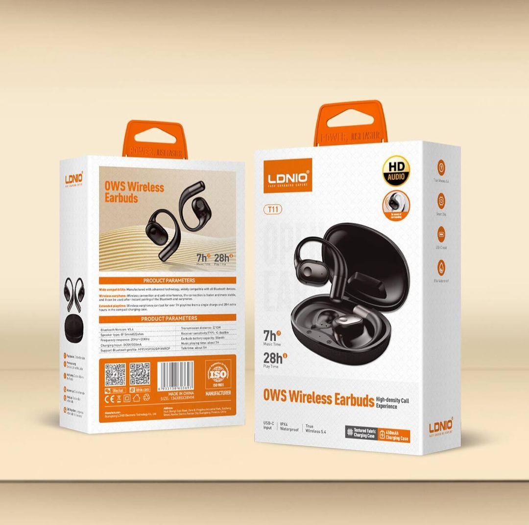 Ldnio OWS Wireless Stereo Bluetooth Earbuds Over-Ear Headphones T11