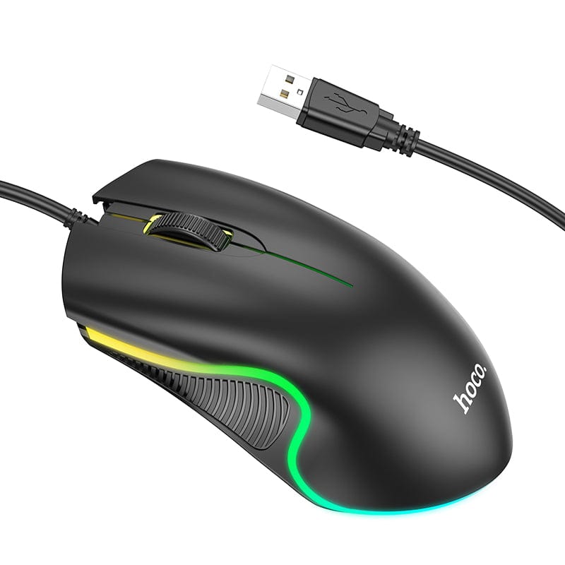 Hoco GM19 Enjoy Gaming Luminous LED Wired Mouse