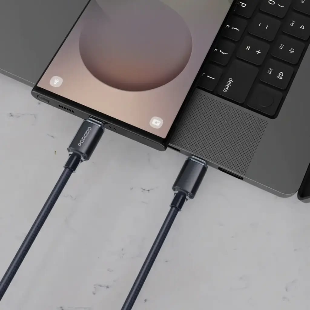 Porodo USB-C to USB-C Braided Cable