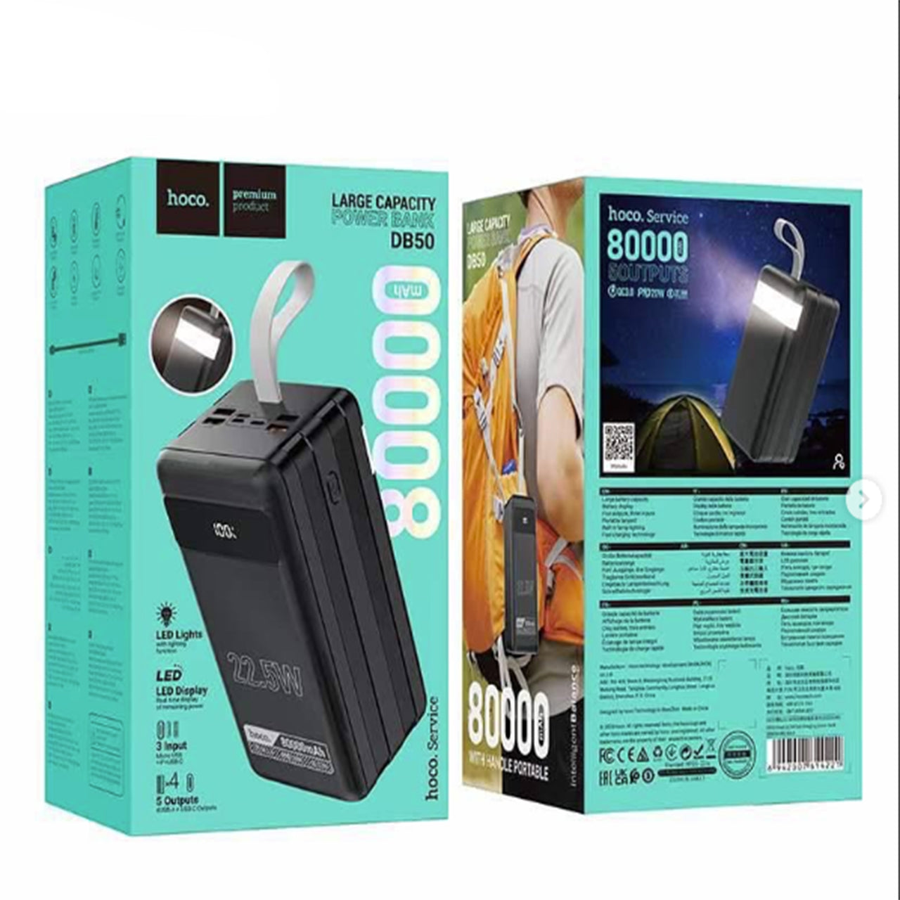 Hoco 22.5W 80000mAh Large Capacity Power Bank DB50