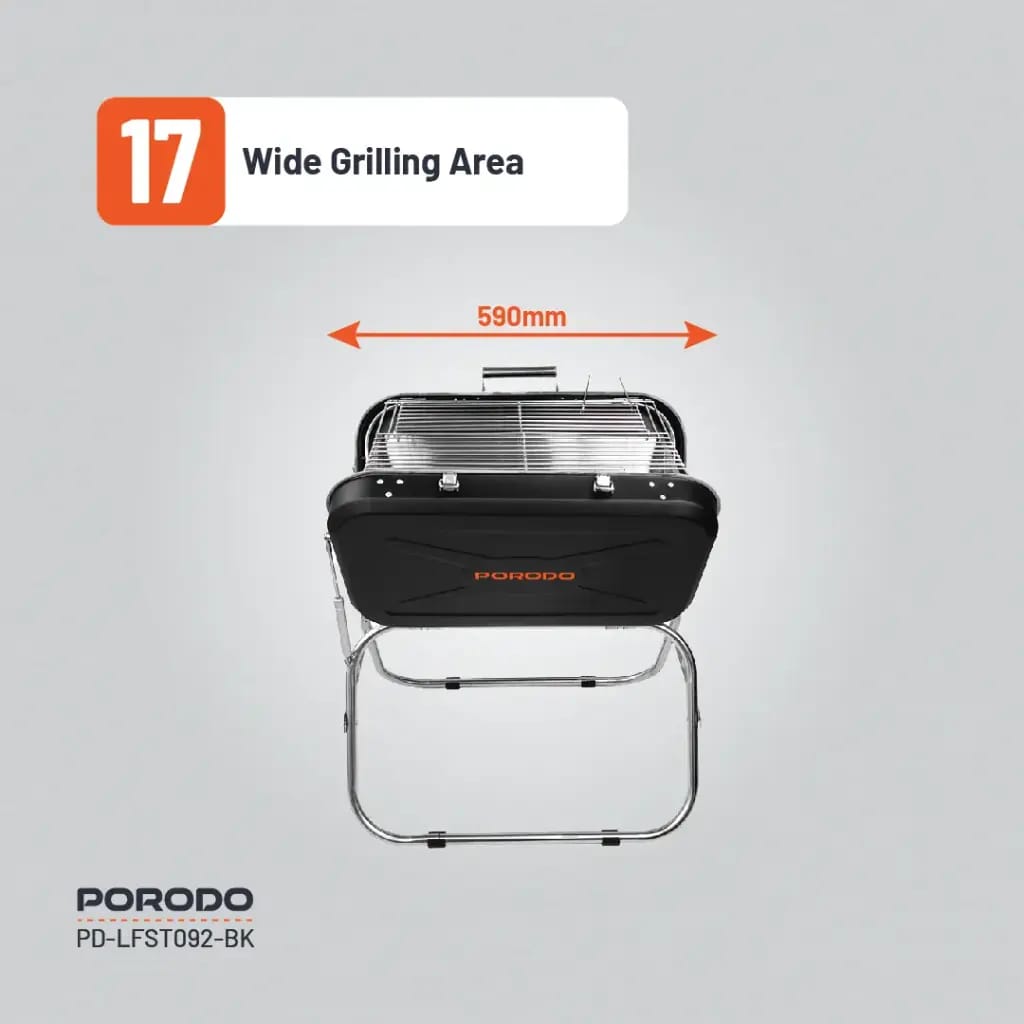 Porodo Lifestyle Portable Folding BBQ Grill