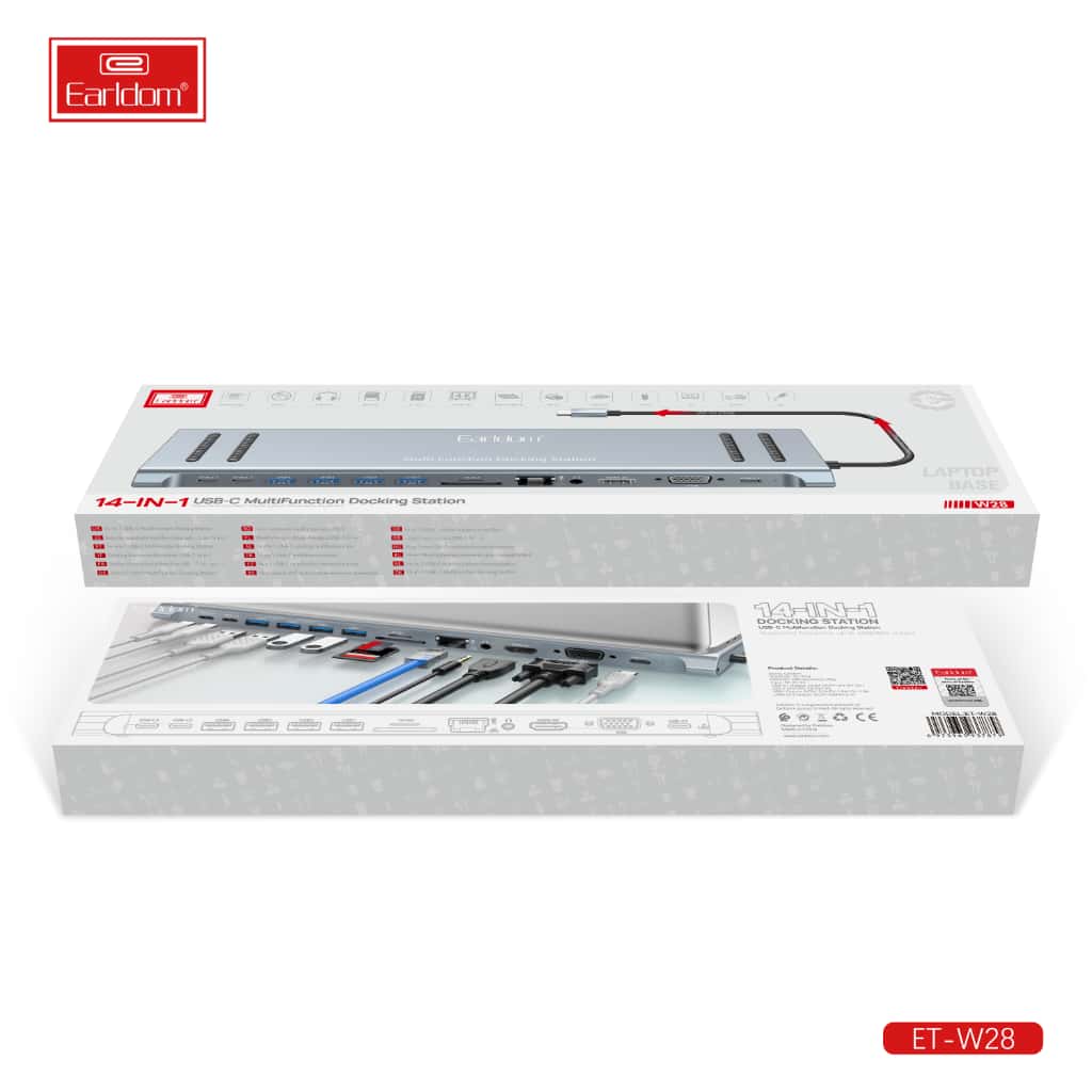 Earldom 14-in-1 HDTV USB-C Adapter W28