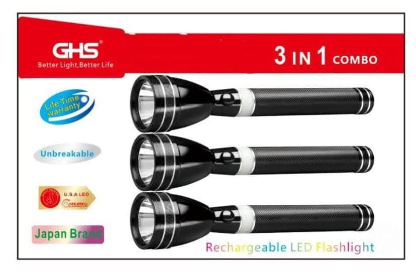 GHS DC-380plus 3in1Combo LED Flashlight Torch