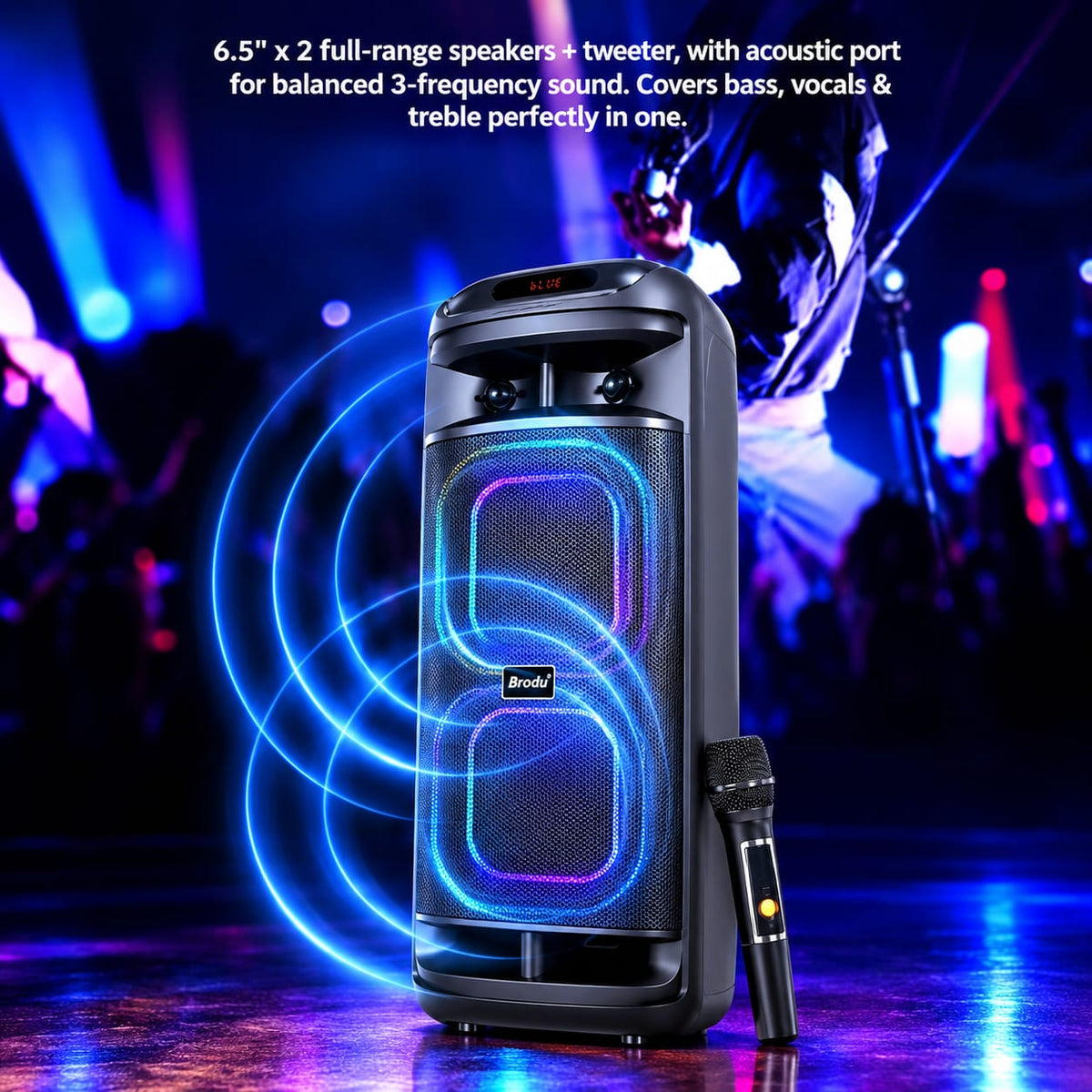 Brodu Karaoke Party Bluetooth Speaker BTS-2261