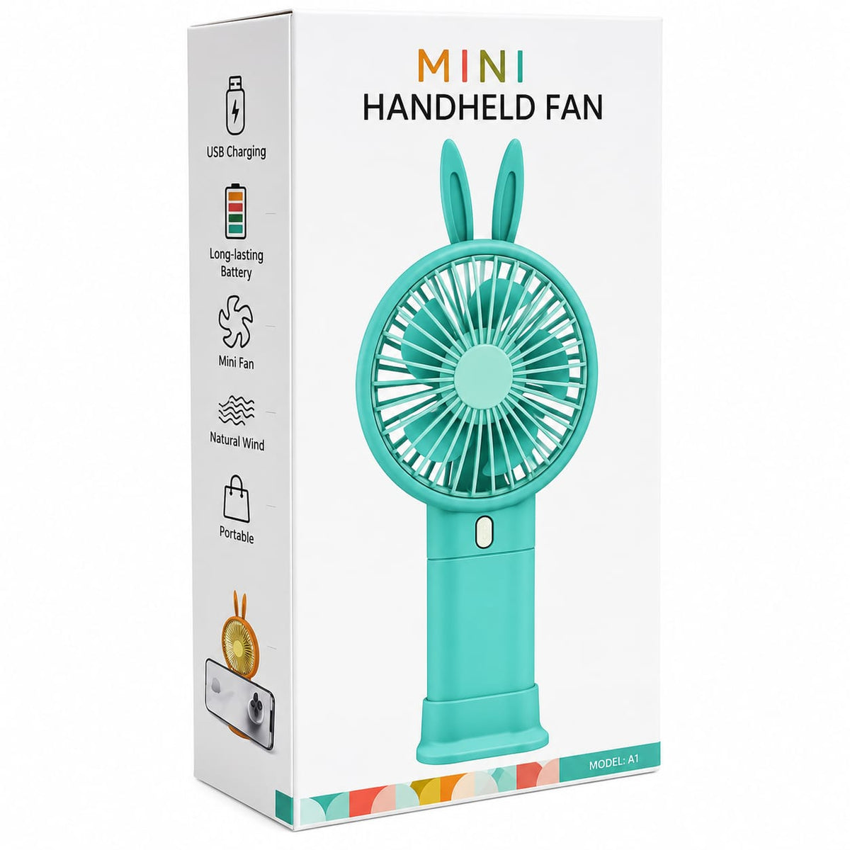 Mini Handheld Portable USB Rechargeable Fan NB-933