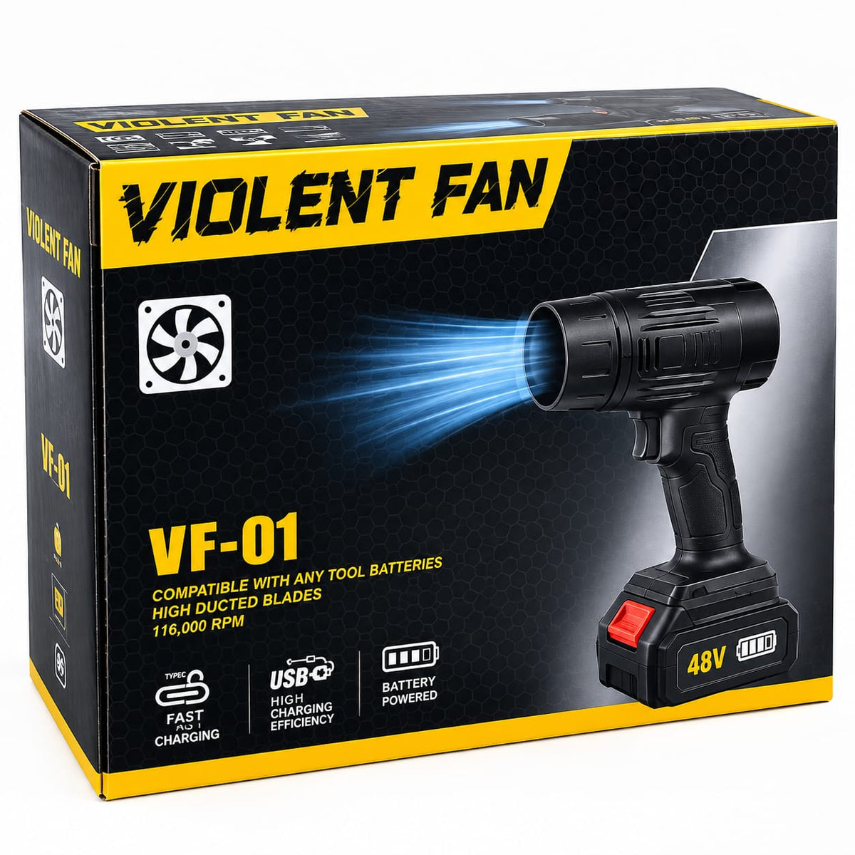 Violent Fan Cordless High-Speed Air Blower F546