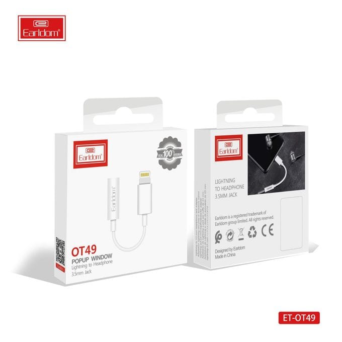 Earldom Lightning to 3.5mm Headphone Adapter OT49