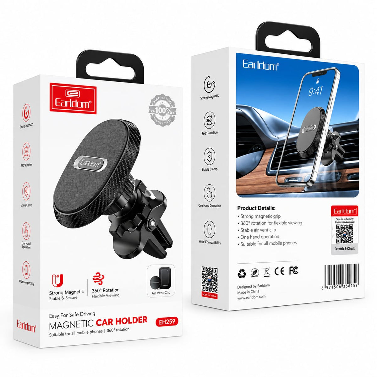 Earldom Air Vent Magnetic Car Holder EH259