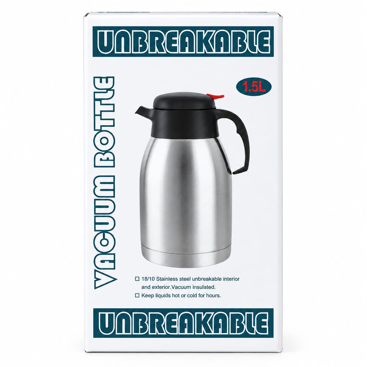 Vacuum Flask 1.5L – Stainless Steel Unbreakable