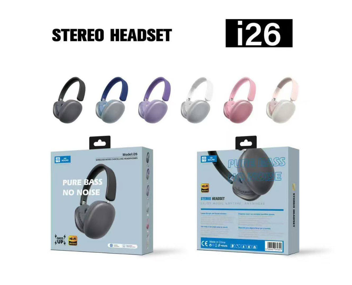 i26 Wireless Stereo Bluetooth Headset