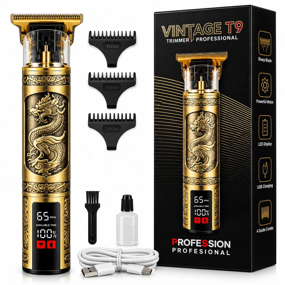 Vintage T9 Professional Hair & Beard Trimmer