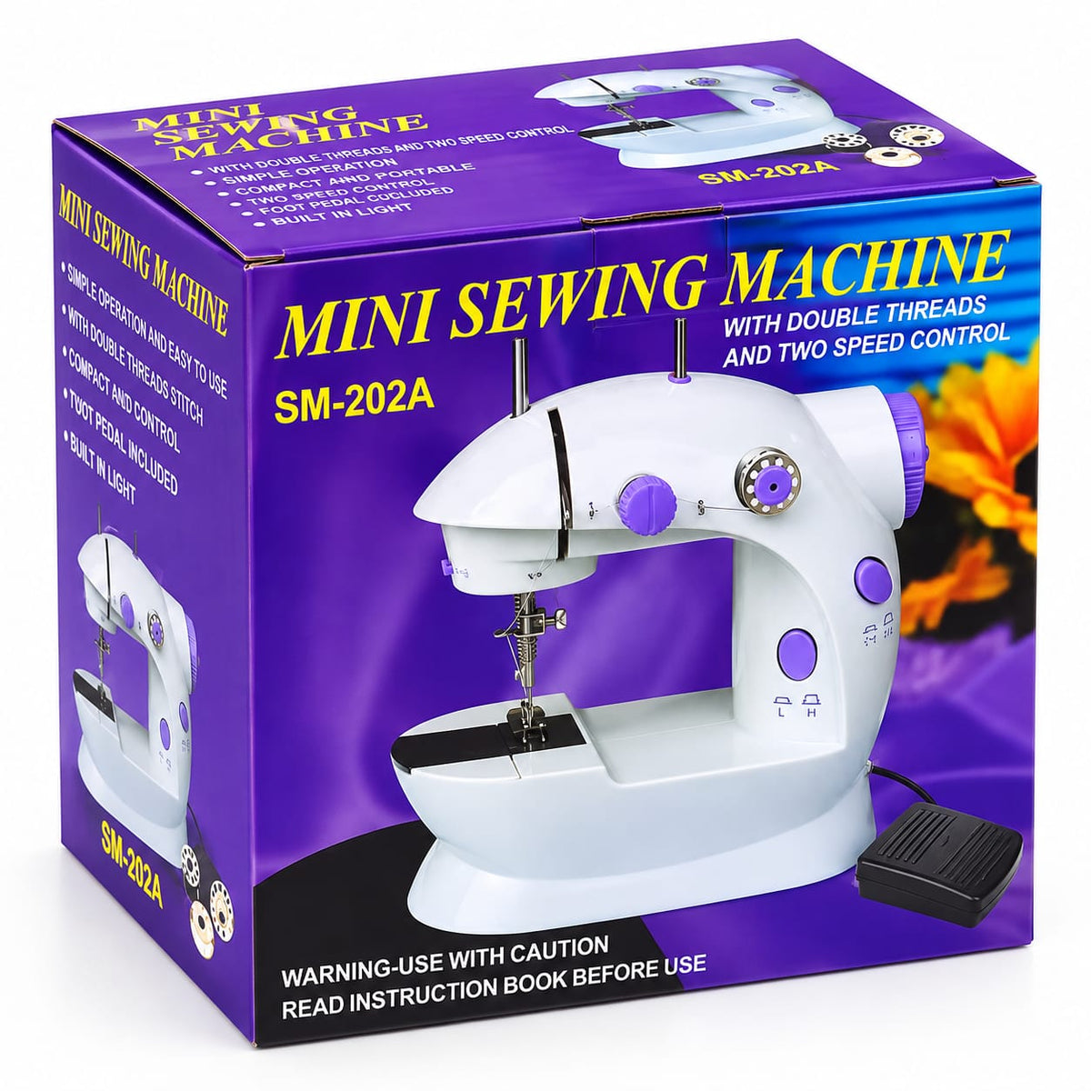 Portable Electric Mini Sewing Machine SM-202A