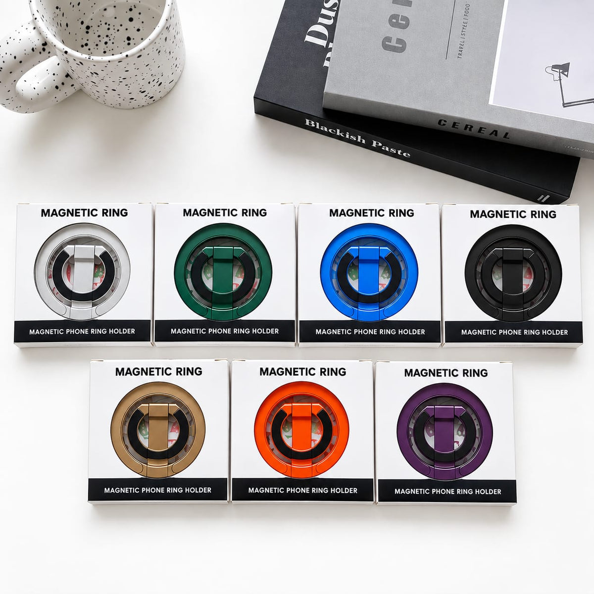 Magnetic Phone Ring Holder & Stand