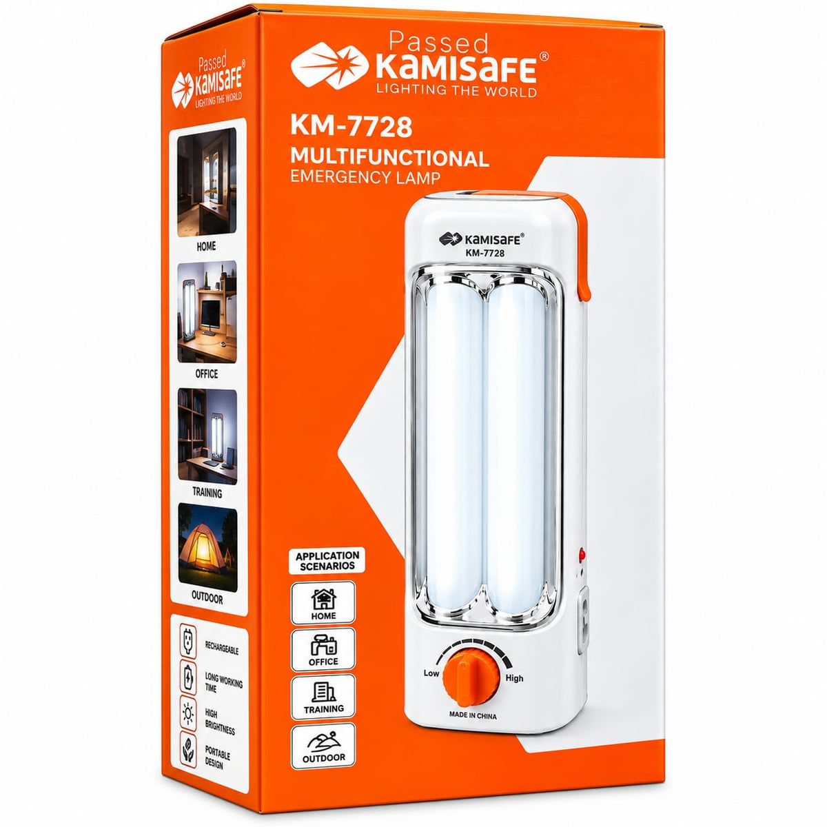 KAMISAFE Multifunctional Rechargeable Emergency Lamp KM-7728