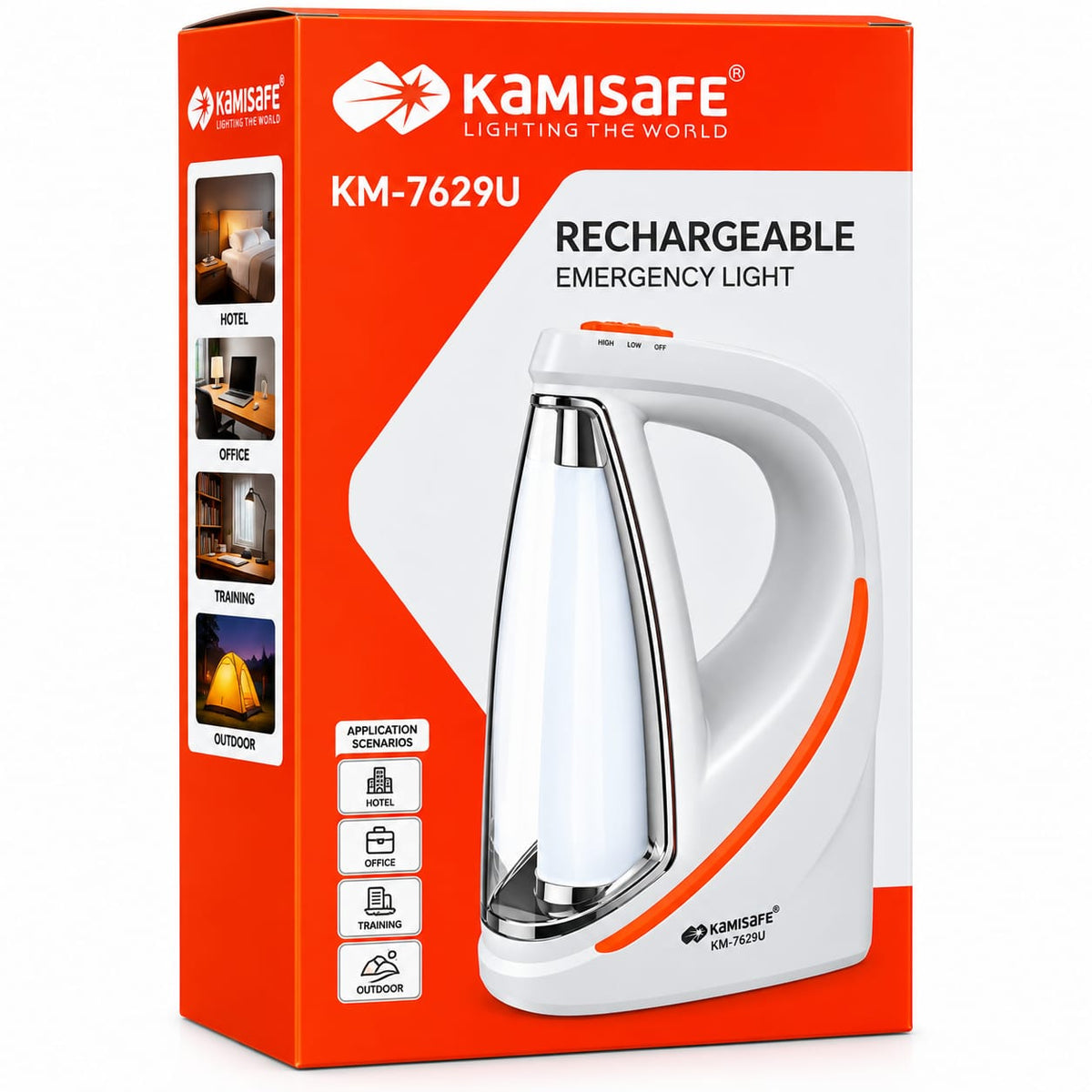 KAMISAFE Rechargeable Emergency Light KM-7629U