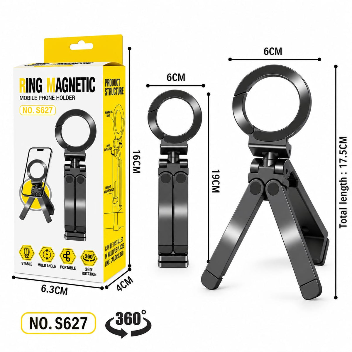 Ring Magnetic Mobile Phone Holder S627