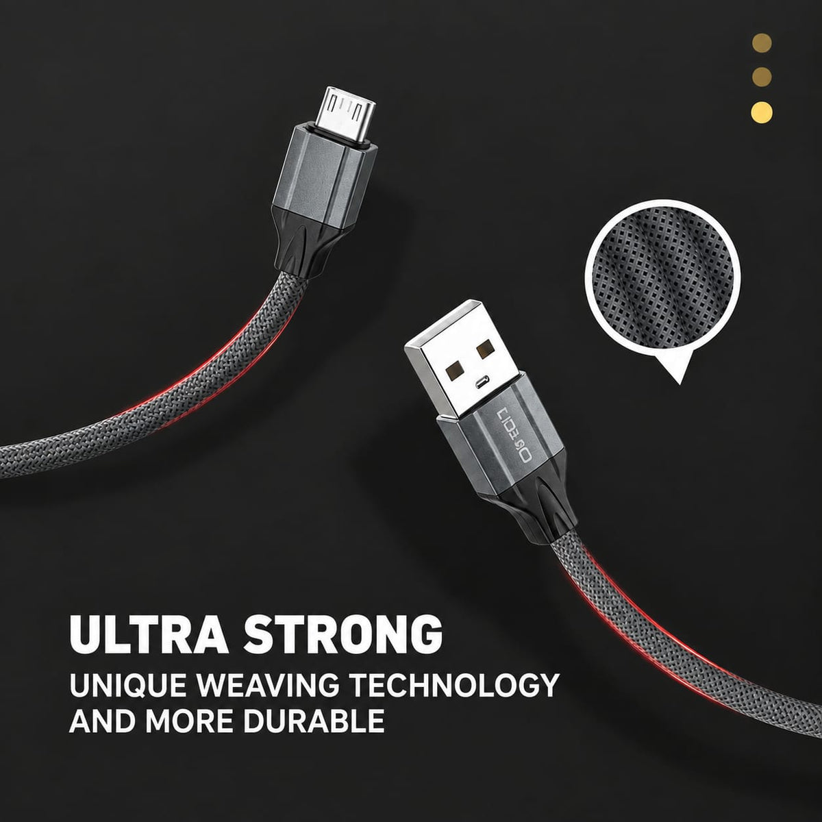 كابل LDNIO من USB-A إلى Micro طراز LS441