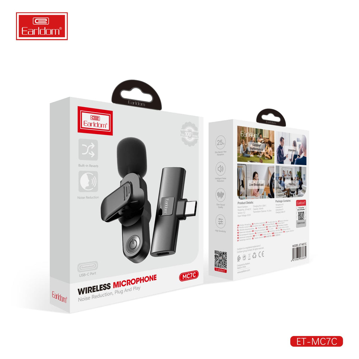 Earldom Type-C Wireless Microphone MC7C