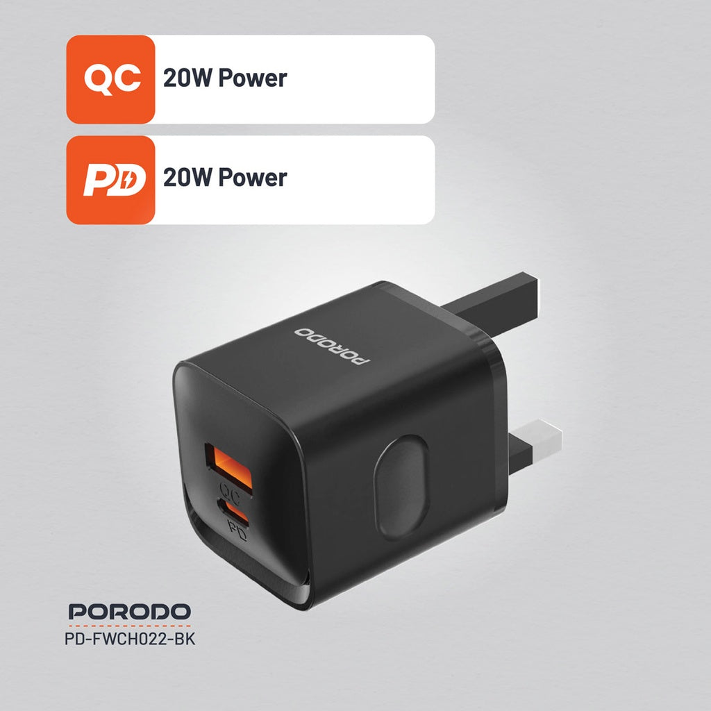 Porodo Dual port Wall Charger