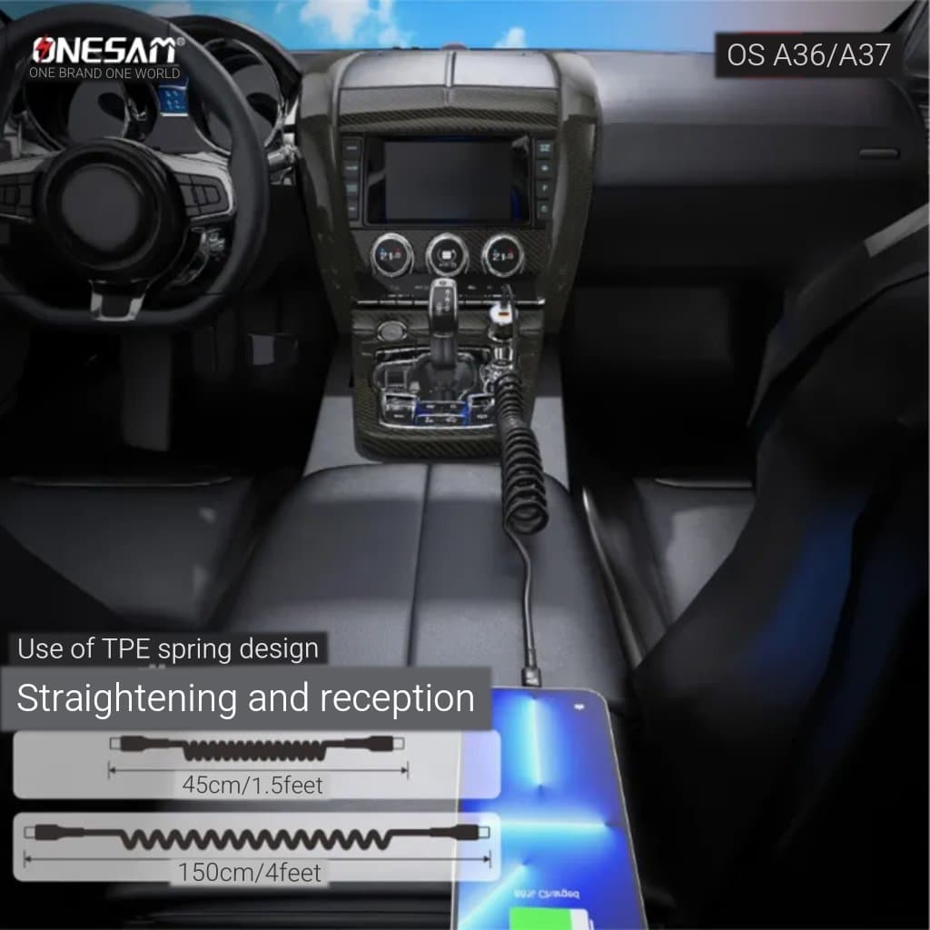 Onesam 100W USB A to USB C Super Fast Charging Data Cable OS-A36
