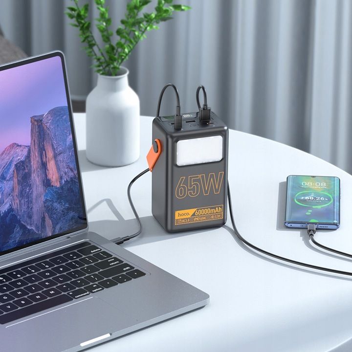 Hoco 65W 60000mAh Powermaster Power Bank 5 Port Output J110A