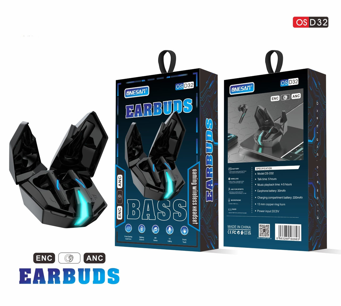 Onesam Bluetooth Earbuds D32