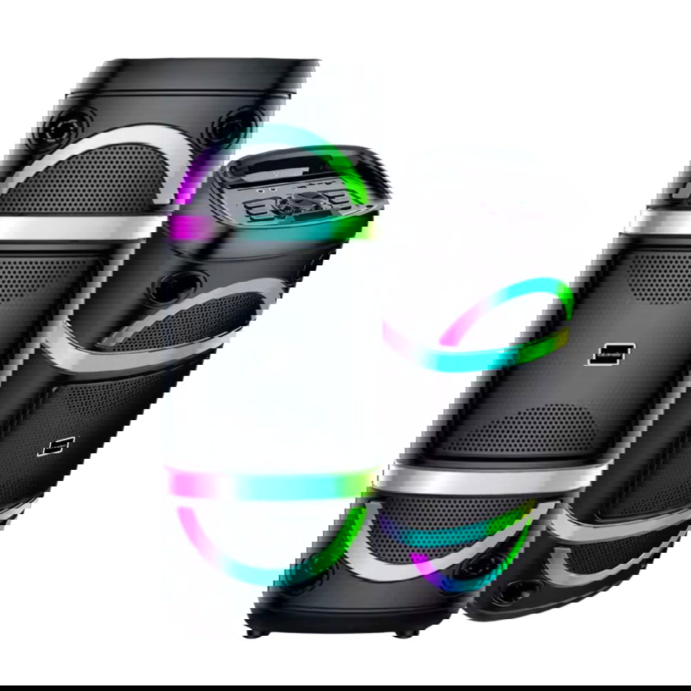 Blueseed Dual 8-inch Led Light Bluetooth Speaker BS-115