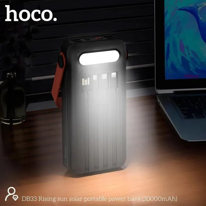 HOCO DB33 Solar Charging Portable Power Bank 30000mAh