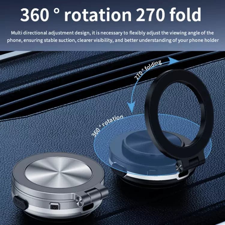 C1 Foldable Magnetic Car Phone Holder with Vacuum Adsorption