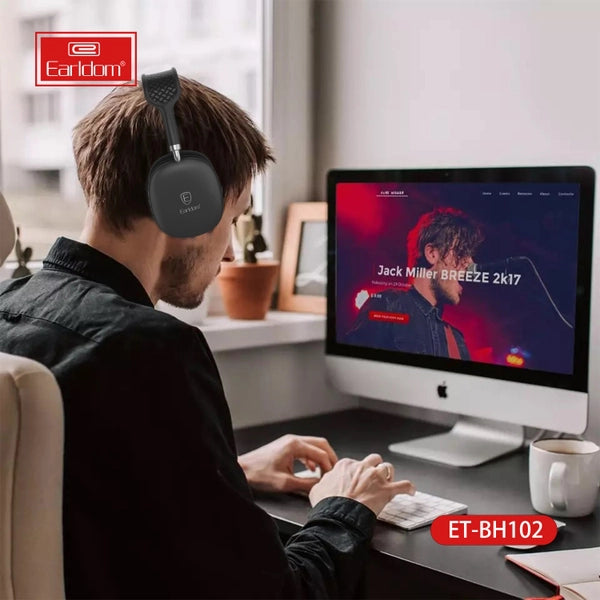 Earldom Bluetooth Headset With Turn On, Turn Off LED Light BH-102