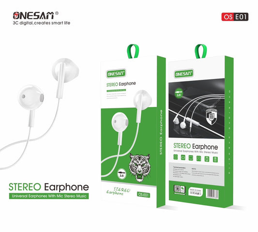 Onesam stereo 3.5mm Wired Earphone